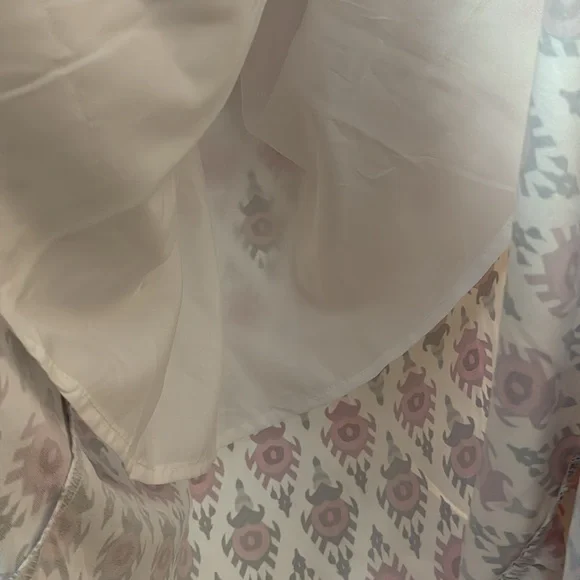 Floral Print Maxi Prairie Vibe Sundress Yoked Ruffled Size L New - Picture 9 of 12